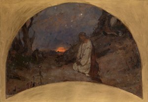 The Agony in the Garden Skitse til St. Volodymyrs-katedralen i Kiev, 1886