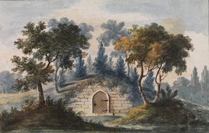 General Washingtons grav ved Mount Vernon Kopi efter indgravering i The Port Folio..., 1811-ca.1813. af Pavel Petrovic Svin