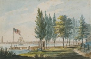 Philadelphia fra den anden side af Delaware-floden, 1811-ca. 1813.