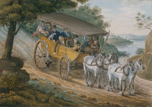 Rejs med Stagecoach nær Trenton, New Jersey, 1811-ca. 1813.