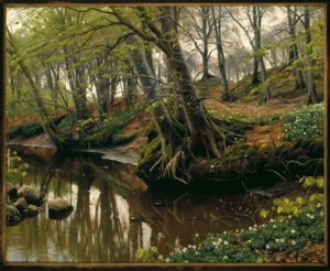 Forårsdag i udkanten af ​​skoven af Peder Monsted