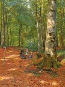 P.Mönsted, I skovlysningen af Peder Monsted