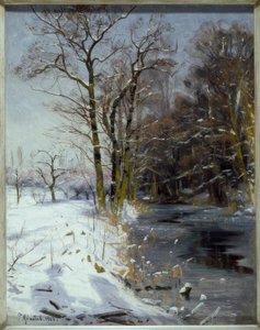 Solrig vinterdag af Peder Monsted