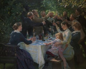 Hip, hip, hurra!, 1888. af Peder Severin Krøyer