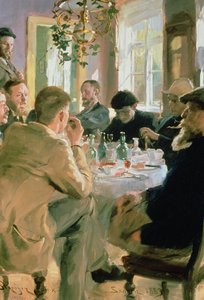 Frokosttid, 1883 af Peder Severin Krøyer