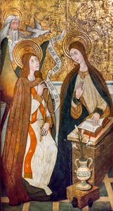 Bebudelsen (olie på træ) af Pedro the Younger Espalargues