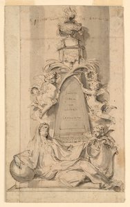 Design til Monument for van der Cammen-Henriques i St. Gumarus Kirke, Lier af Peeter Verbrugghen II