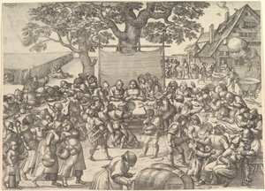 Bondebryllup, 1560. af Peeter van der Borcht