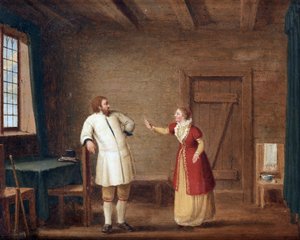 Le roi Gustave I Vasa (1496-1560) a Ornas - Kong Gustav Vasa i Ornaes par Hillestroem, Pehr (1732-1816). Olie på lærred, størrelse: 42x52, , Privat samling