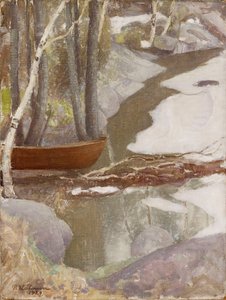 Forårslandskab, 1929. af Pekka Halonen
