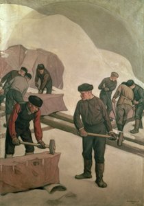 Stenbrydere, 1903 af Pekka Halonen