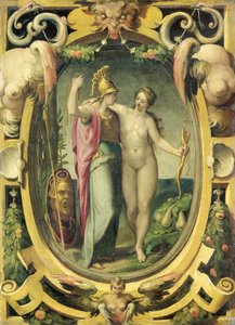 Venus og Minerva af Pellegrino Tibaldi (circle of)