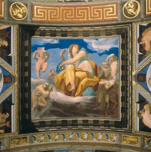 Personificering af astrologi, Fresco, der er en del af en serie af 7 liberale kunster
