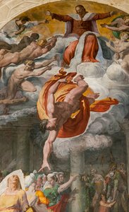 Meddelelsen om baptistens komme, Poggi-kapellet af Pellegrino Tibaldi