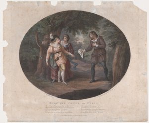 Rosalind, Oliver og Celia Shakespeare, Som du kan lide det, 4. akt, 6. scene, 1791., 1791.