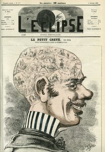 Lille Creve, studerer frenologi. Cover i "" L