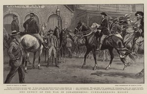 En af virkningerne af krigen i Johannesburg, kommandoen over heste af Percy F.S. Spence