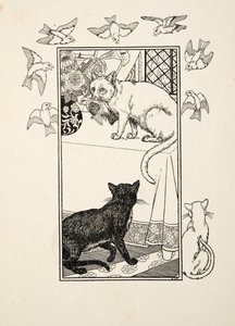 A Singular Interposition, fra A Hundred Anecdotes of Animals, pub. 1924 (gravering) af Percy J. Billingshurst