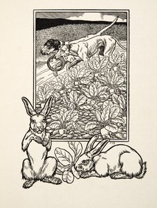 A Sly Couple, fra A Hundred Anecdotes of Animals, pub. 1924 af Percy J. Billingshurst
