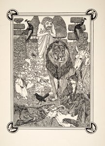Frontispice, fra A Hundred Fables of Aesop, udgivet i 1903 af Percy J. Billingshurst