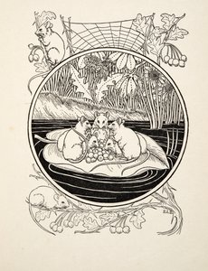 Mus som navigatører, fra A Hundred Anecdotes of Animals, pub. 1924 af Percy J. Billingshurst