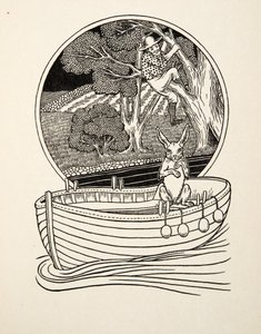 Fangeren fangede, fra Hundrede anekdoter om dyr, udg. 1924 af Percy J. Billingshurst