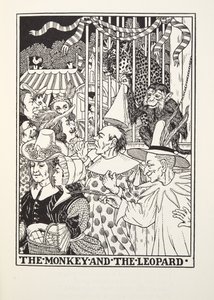 Aben og leoparden, fra Fontaine Fables, pub. 1905