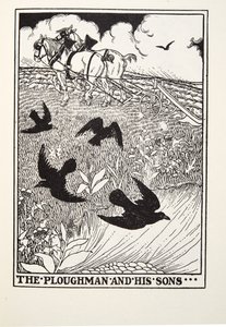 Plovmanden og hans sønner, fra Fontaine Fables, pub. 1905