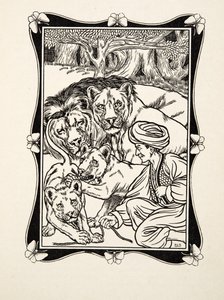 The Rights of Hospitality, fra A Hundred Anecdotes of Animals, pub. 1924 (gravering) af Percy J. Billingshurst
