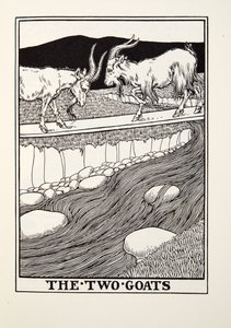 The Two Goats, fra Fontaine Fables, pub. 1905