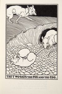 De to rotter, ræven og ægget, fra Fontaine Fables, pub. 1905