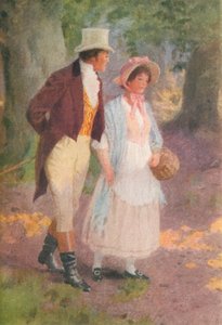 Illustration til Adam Bede af George Eliot (farvelitografi)
