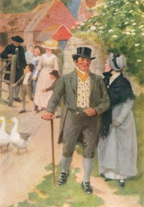 Illustration til Adam Bede af George Eliot (farvelitografi)