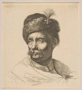 Buste af en polak, efter 1641. af Peregrine Lovell