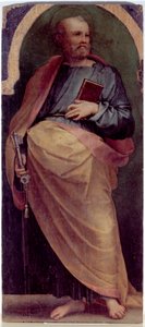 St Peter, Sidepanel (olie på træ, ca. 1535) af Perino del Vaga