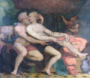 Jupiter og Danae, ca 1533-1534.