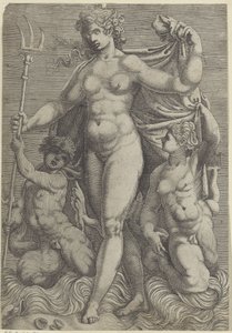 Thetis med to tritoner Neptun og Thetis med havguder og havheste (serietitel)