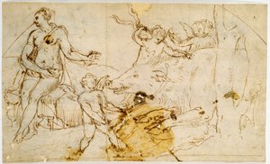 Venus, putti og et vildsvin, ca. 1520-1540 af Perino del Vaga
