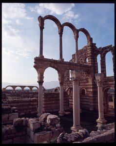 Udsigt over byen, 705-710 e.Kr af Period Umayyad