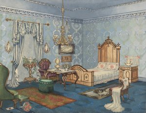 Soveværelse, 1882, ca. 1941.