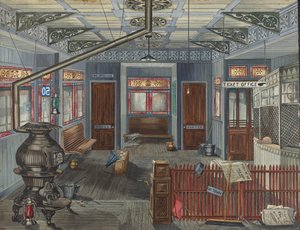 El Station Interiør af Perkins Harnly