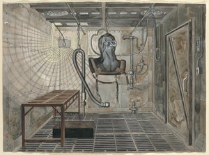 Indvendigt sandblæsningskammer, 1935, ca. 1947. af Perkins Harnly