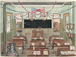 Landskolestue, 1900 af Perkins Harnly