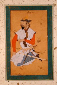 En tyrkisk fange hos mogulerne, fra det store Clive-album af Persian School