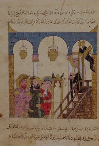Tilføj Ms 22114 f.94, Abu-Zayd prædiker i Samarkand-moskeen fra 