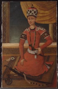 Aja Muhammad Khan Qajar, ca. 1820 af Persian School