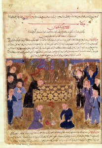 Djengis Khans begravelse, ca. 1430 af Persian School