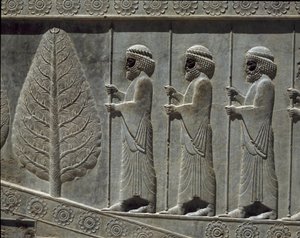 Susans vagter. Relieffer af den østlige trappe af Apadana, 6. århundrede f.Kr af Persian School