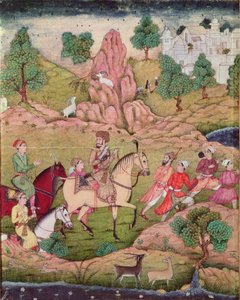Jagt med en falk, Safavid-dynasti (1502-1736)