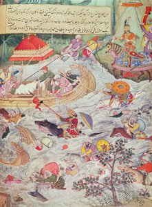 Illustration fra Timurs efterkommeres historie af Persian School
